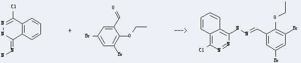 Benzaldehyde,3,5-dibromo-2-ethoxy- can be used to produce N-(4-chloro-phthalazin-1-yl)-N'-(3,5-dibromo-2-ethoxy-benzylidene)-hydrazine.